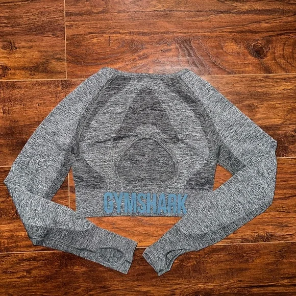 GYMSHARK FLEX LONG SLEEVE CROP TOP - Picture 6 of 7